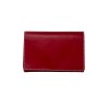 Pilulier hebdo et pochette en cuir rouge