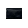 Pilulier hebdo et pochette en cuir noir