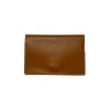 Pilulier hebdo et pochette en cuir camel