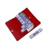 Pilulier semainier et pochette simili rouge