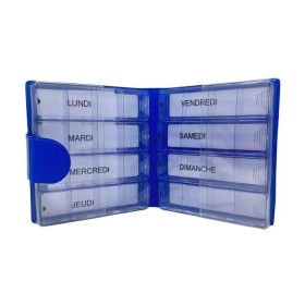 Pilulier hebdomadaire grands traitements, pochette bleue