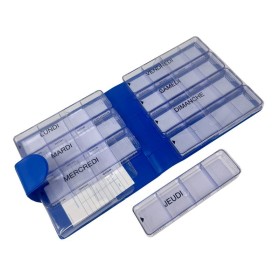 Pilulier hebdomadaire grands traitements, pochette bleue