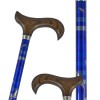 Canne d'aide à la marche réglable, design bleu