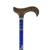 Canne d'aide à la marche réglable, design bleu
