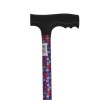 Canne de marche liberty violette, réglable poignée noire