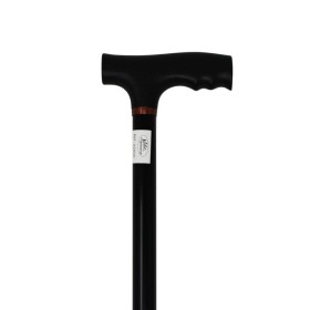 Canne de marche noire réglable en aluminium