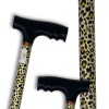 Canne de marche réglable en alu, imprimé guépard