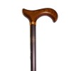 Canne de marche étoilée marron avec poignée bois