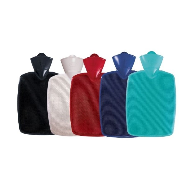 Bouillotte à eau 1,8L en thermoplastique, colorée