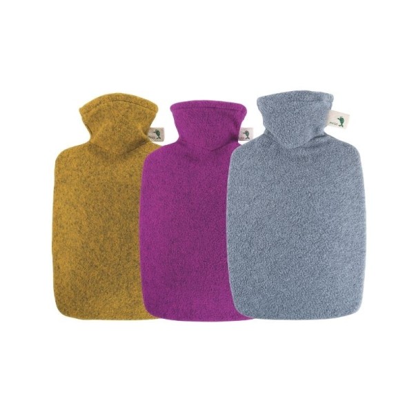 Bouillotte à eau 1,8L avec housse feutrée douce