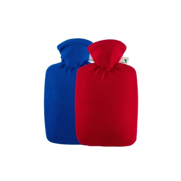 Bouillotte à eau 1,8L housse polaire douce et chaude