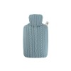 Bouillotte 1,8L housse tricot torsadé douce