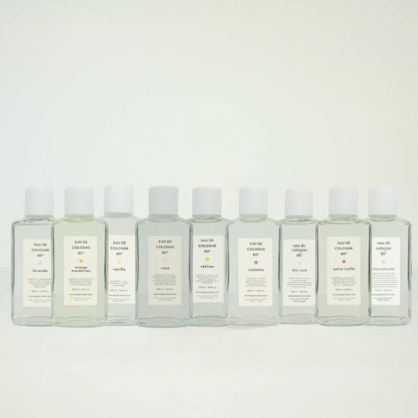 Eau de Cologne 250 ml flacon - Grand format fabrication française