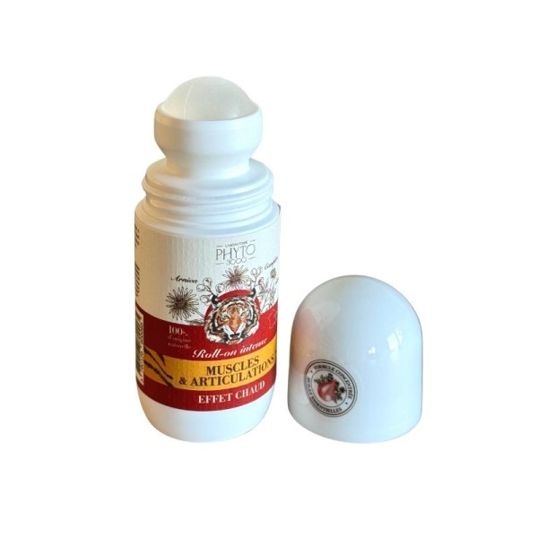 Baume rouge chauffant roll-on, douleurs musculaires et articulaires