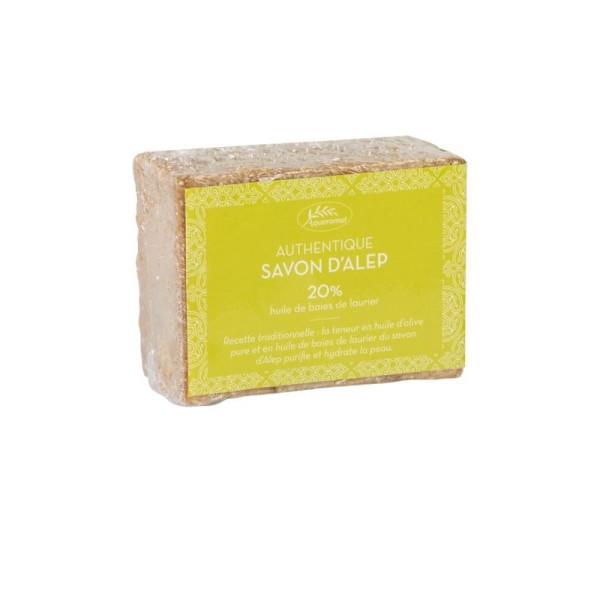 Savon d’Alep 20% laurier 180g - soin doux quotidien