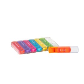 Pilulier hebdomadaire coloré et compact